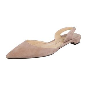 Paul Andrew Suede Taupe Slingback Flats in 9.5